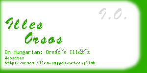 illes orsos business card